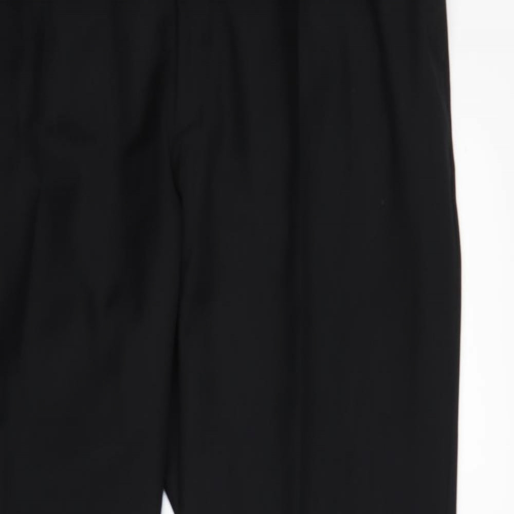 Burton Mens Black  Polyester Trousers  Size 42 L31 in Regular