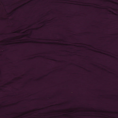 Midnight Womens Purple V-Neck  Modal Cardigan Jumper Size M