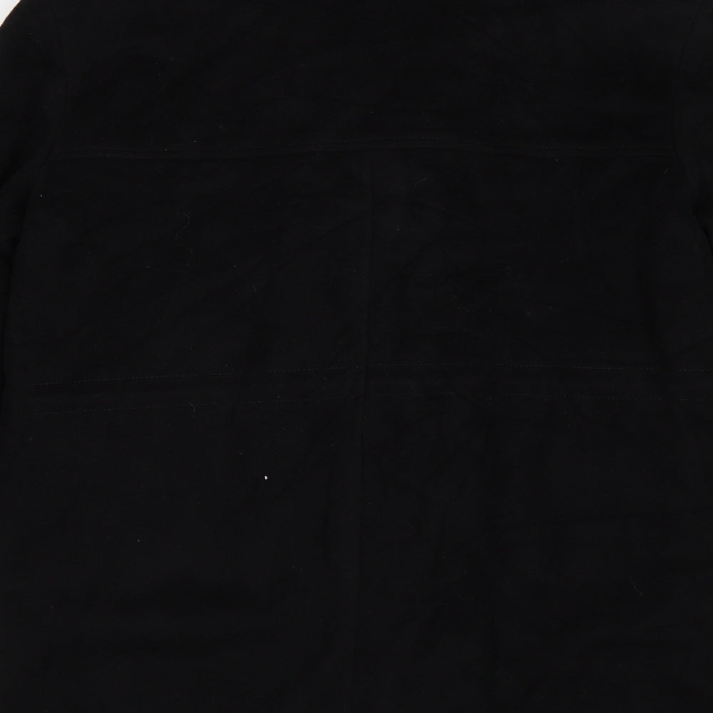 Preworn Mens Black   Overcoat Coat Size S