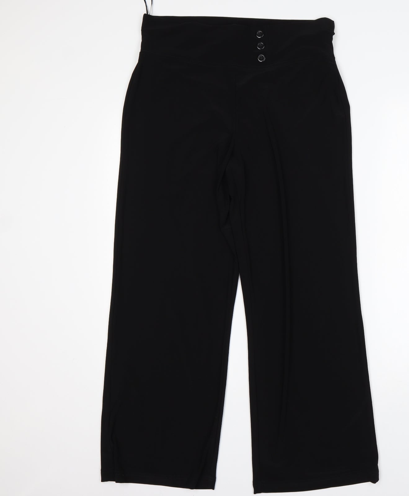 George Womens Black  Polyester Sweatpants Trousers Size 14 L29 in Regular