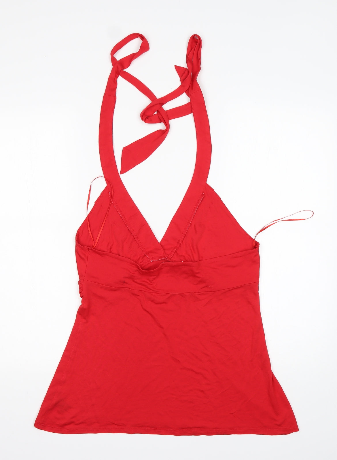 Preworn Womens Red  Modal Basic Tank Size 16 Halter