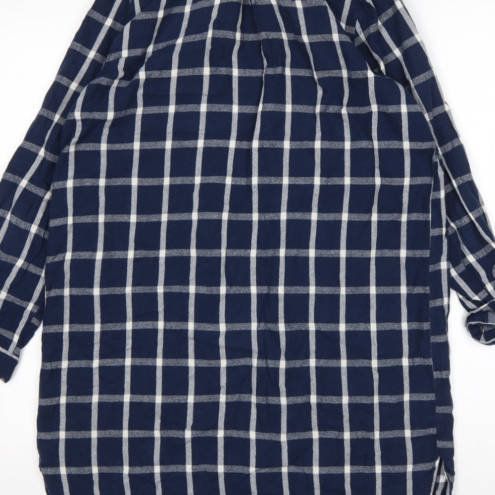 Atmosphere Womens Multicoloured Check Cotton Shirt Dress  Size 12  Collared