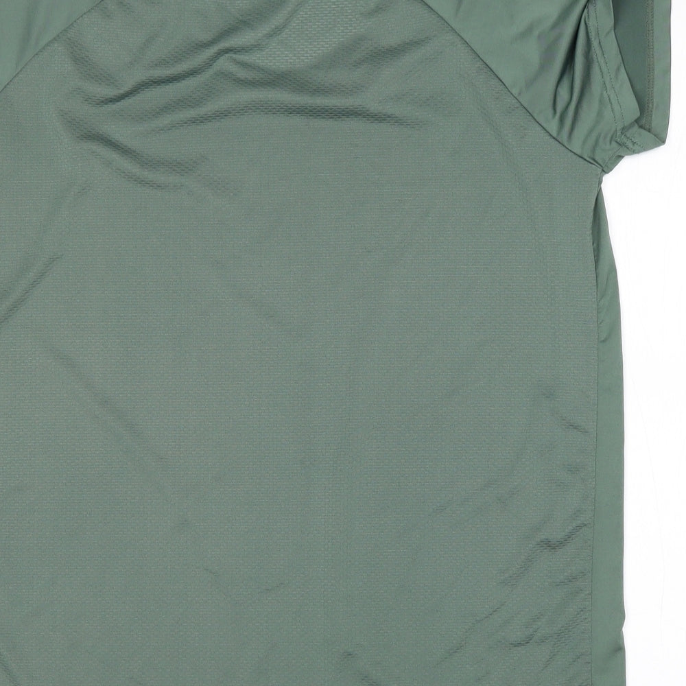 Primark Womens Green  Polyester Basic T-Shirt Size M Round Neck