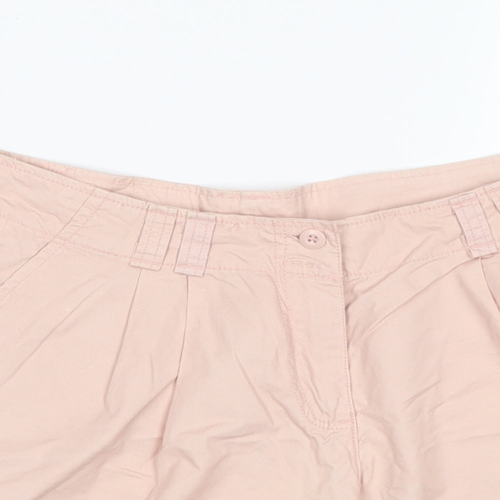 F&F Womens Pink  Cotton Chino Shorts Size 12 L6 in Regular