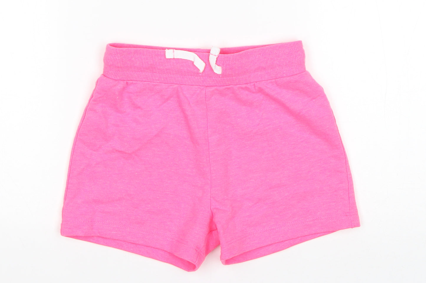 George Girls Pink  Polyester Sweat Shorts Size 5-6 Years  Regular