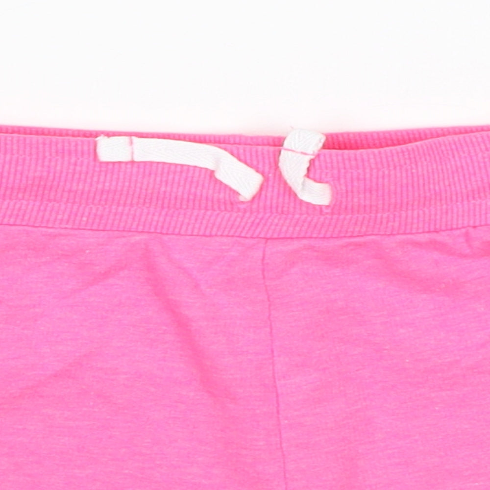 George Girls Pink  Polyester Sweat Shorts Size 5-6 Years  Regular