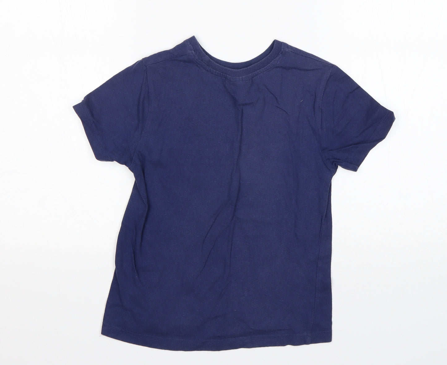 Marvel Boys Blue   Basic T-Shirt Size 6-7 Years Round Neck  - CAPTAIN AMERICA