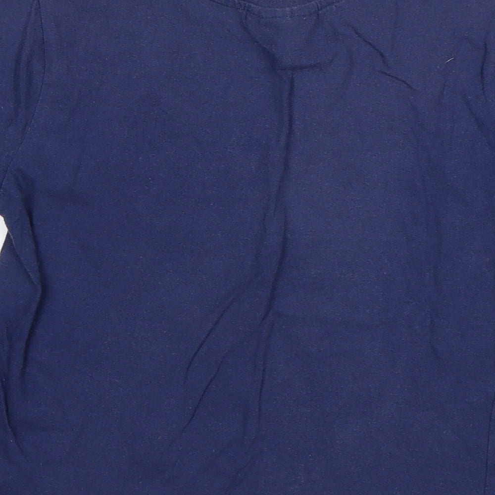 Marvel Boys Blue   Basic T-Shirt Size 6-7 Years Round Neck  - CAPTAIN AMERICA
