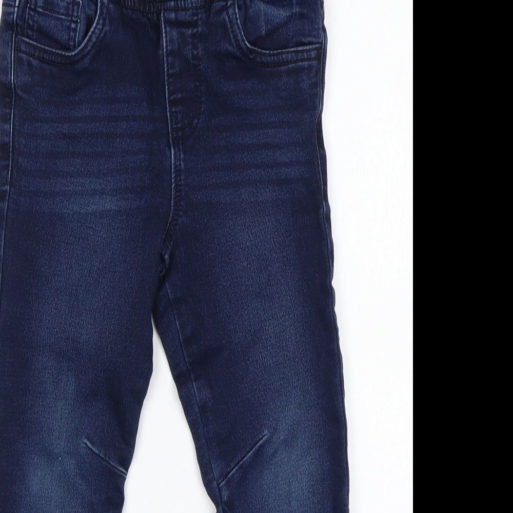 Primark Boys Blue  Cotton Skinny Jeans Size 5-6 Years  Regular