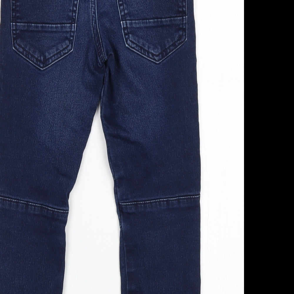 Primark Boys Blue  Cotton Skinny Jeans Size 5-6 Years  Regular