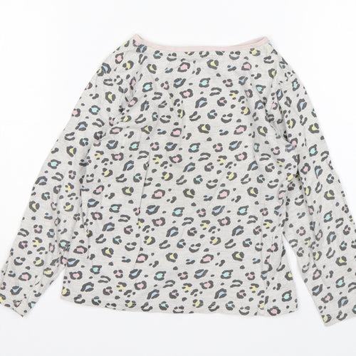 PEP&CO Girls Multicoloured Animal Print Cotton Top Pyjama Top Size 4-5 Years