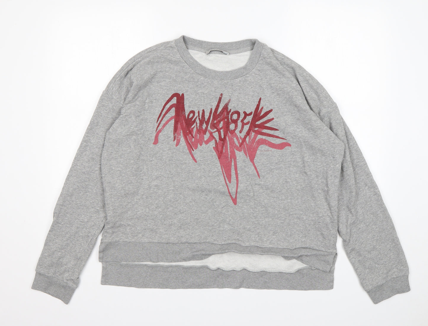 All Saints  Mens Grey  Cotton Pullover Sweatshirt Size XS