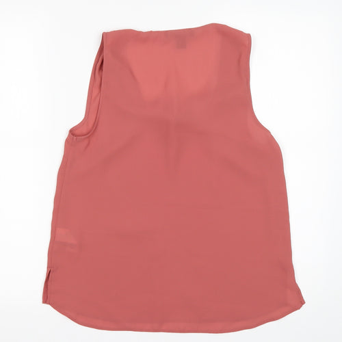 Primark Womens Pink  Polyester Basic Blouse Size 8 V-Neck