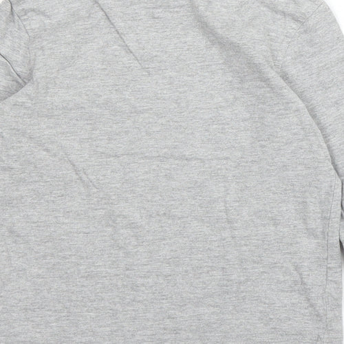 George Girls Grey  Cotton Basic T-Shirt Size 18-24 Months Round Neck