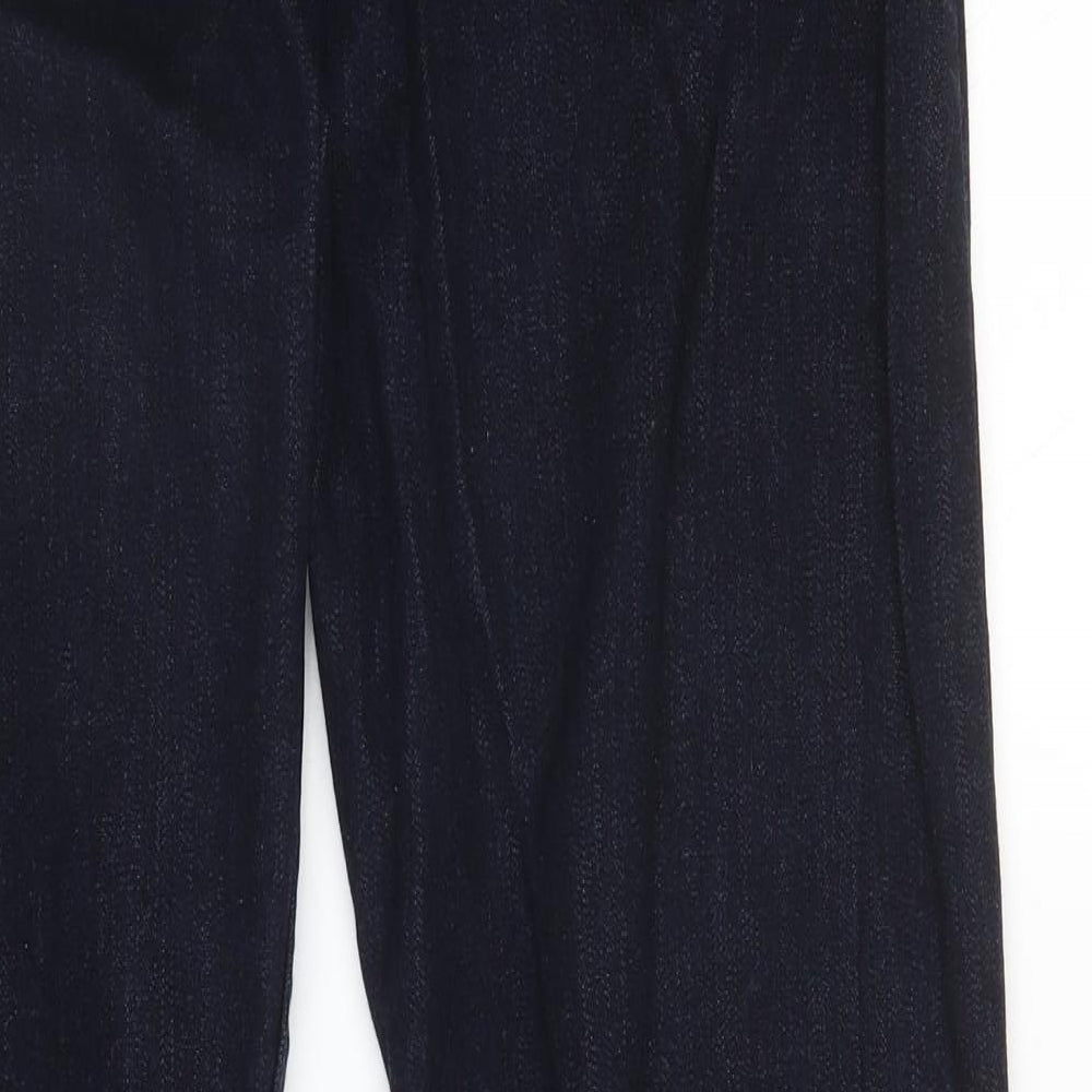 M&S Mens Blue  Cotton Straight Jeans Size 29 in L30 in Regular Zip