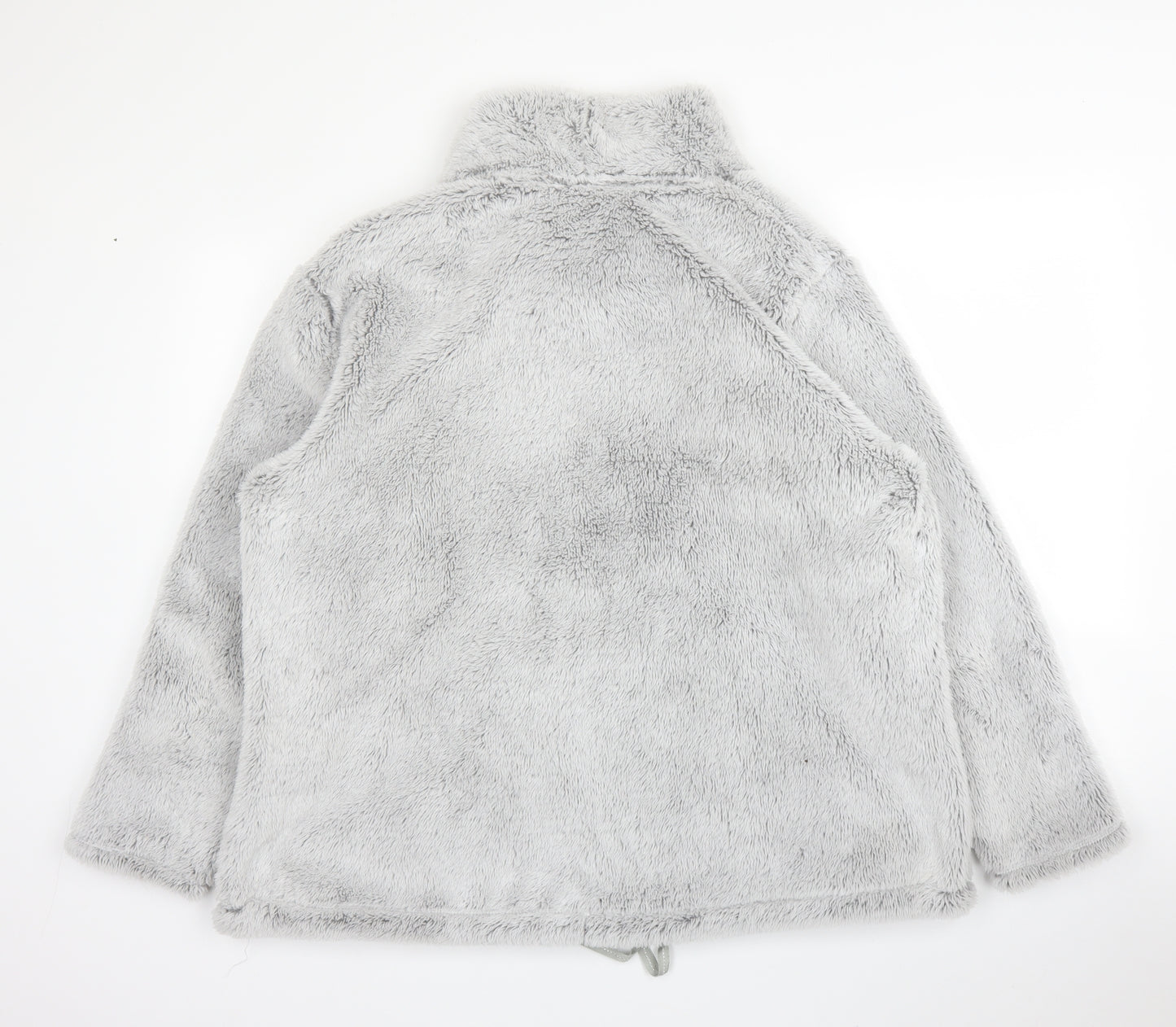 M&S Womens Grey Mock Neck  Polyester Pullover Jumper Size 22