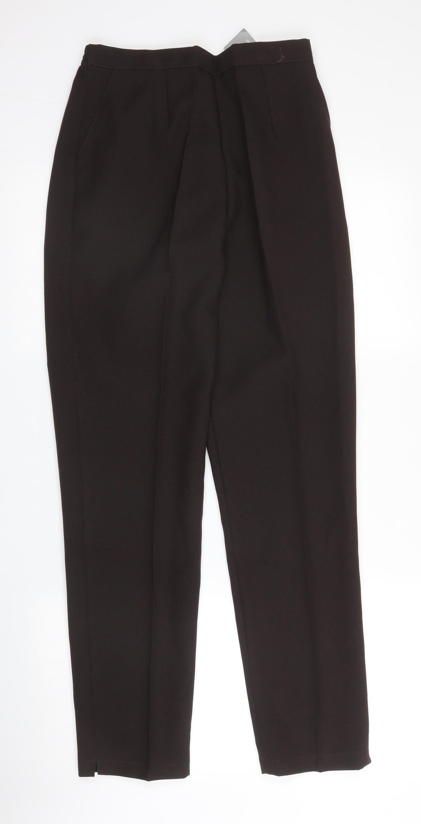 C&A Womens Brown  Polyester Trousers  Size 8 L28 in Regular