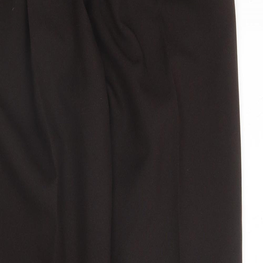 C&A Womens Brown  Polyester Trousers  Size 8 L28 in Regular
