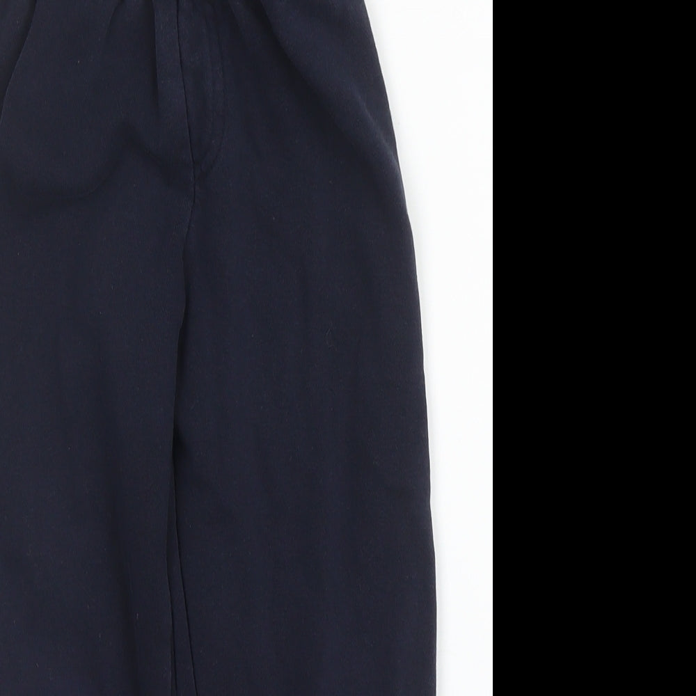 TU Boys Blue  Cotton Sweatpants Trousers Size 4 Years  Regular Drawstring - School