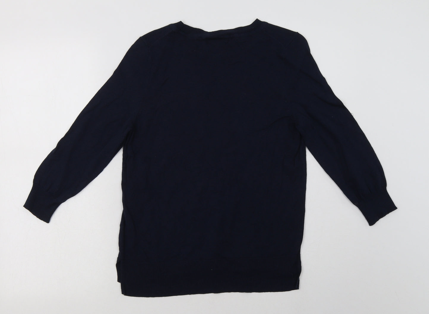 NEXT Womens Blue Crew Neck  Cotton Pullover Jumper Size 10