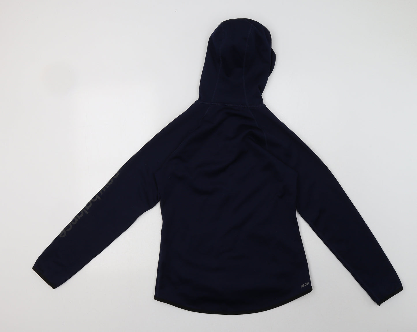 New Balance Womens Blue  Polyester Full Zip Hoodie Size S  Zip