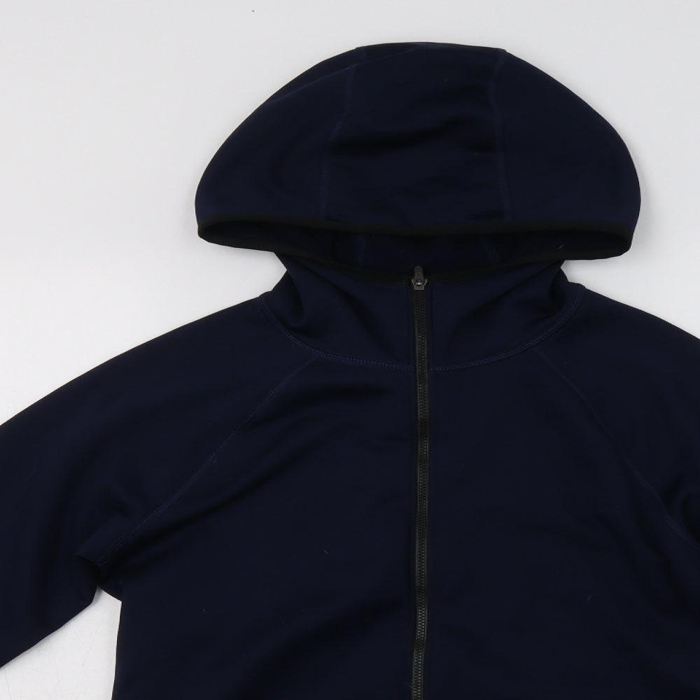 New Balance Womens Blue  Polyester Full Zip Hoodie Size S  Zip