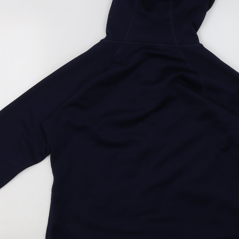 New Balance Womens Blue  Polyester Full Zip Hoodie Size S  Zip