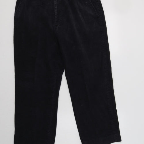 Greenw Mens Grey  Cotton Trousers  Size 34 L28 in Regular Hook & Loop