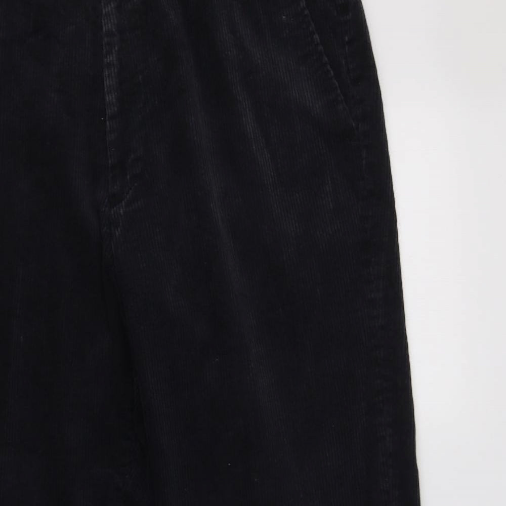Greenw Mens Grey  Cotton Trousers  Size 34 L28 in Regular Hook & Loop