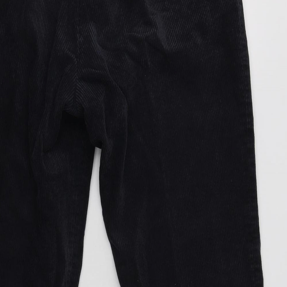 Greenw Mens Grey  Cotton Trousers  Size 34 L28 in Regular Hook & Loop