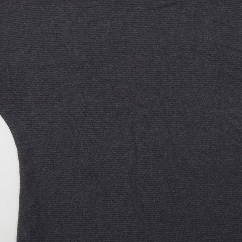George Womens Grey Crew Neck  Viscose Pullover Jumper Size S