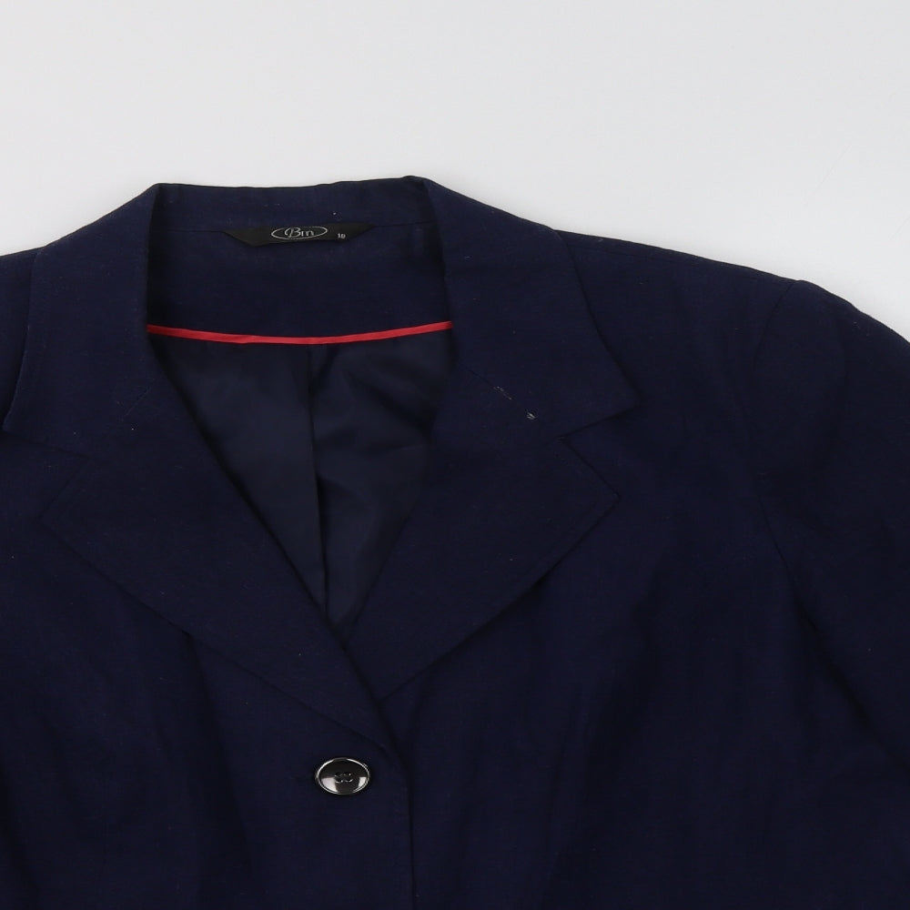 BM Womens Blue   Jacket Blazer Size 18  Button