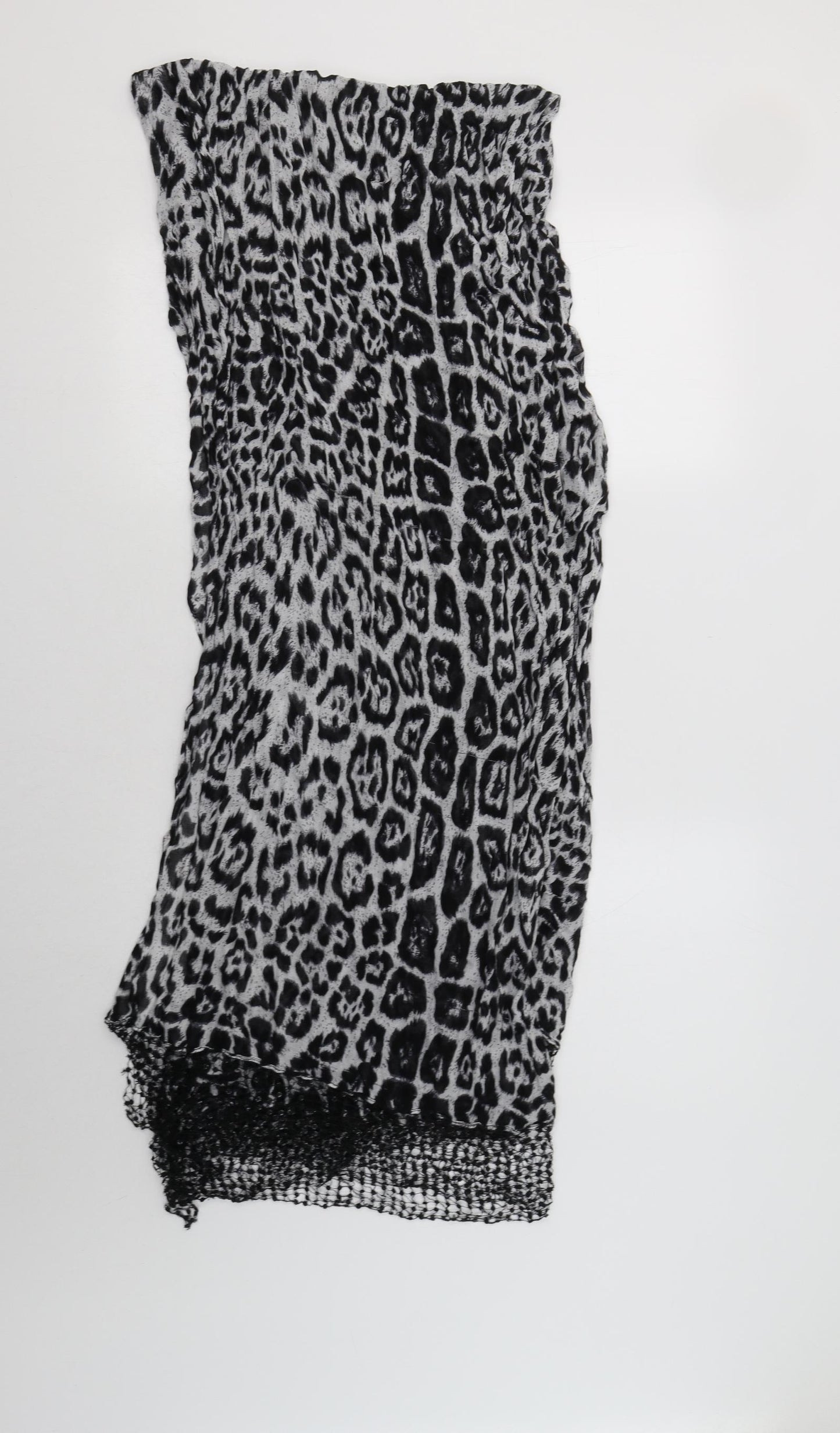 Preworn Womens Grey Animal Print   Scarf