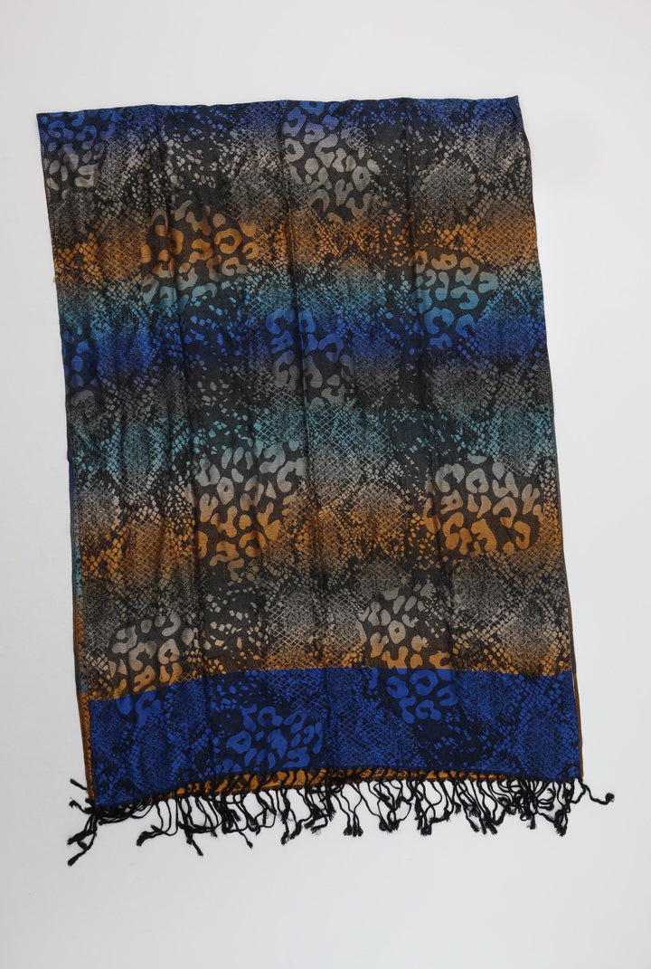 TU Womens Multicoloured Animal Print Acetate Scarf