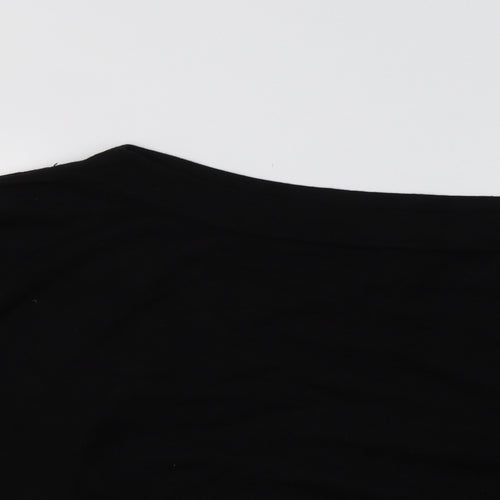 River Island Womens Black Boat Neck  Viscose Pullover Jumper Size 20