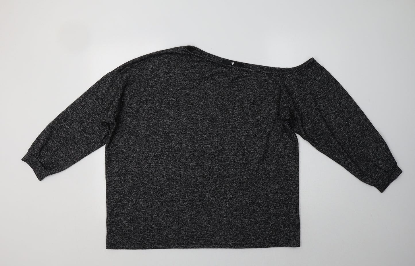 Very Womens Grey Boat Neck  Viscose Pullover Jumper Size 18