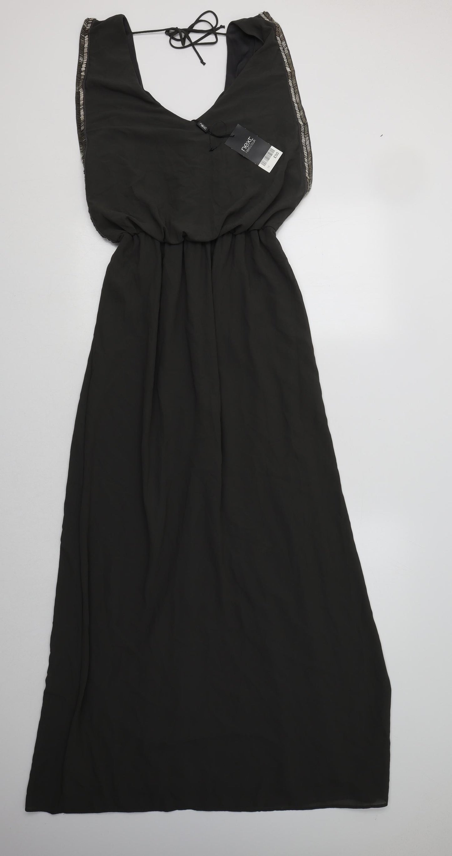 NEXT Womens Green  Polyester Maxi  Size 10  V-Neck