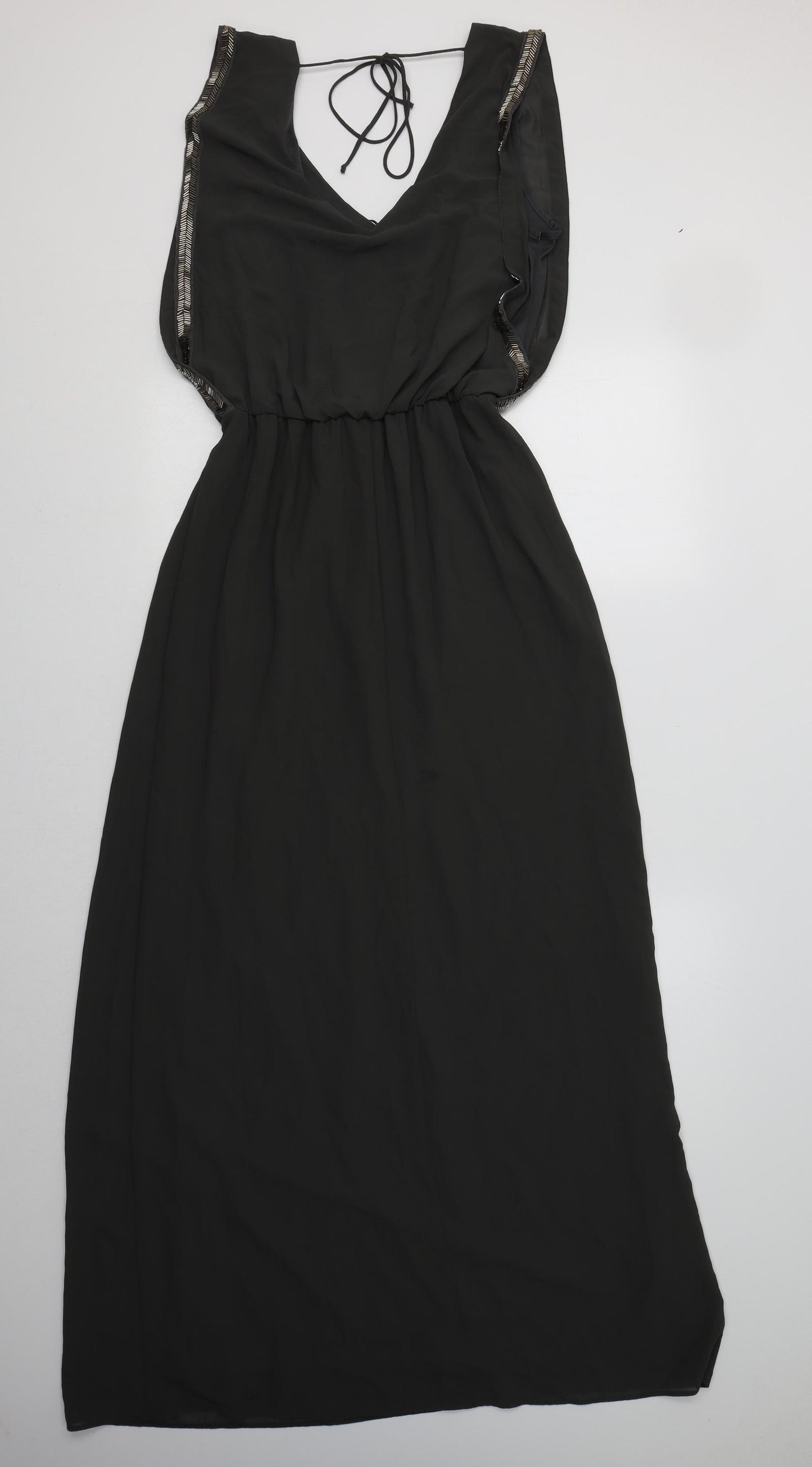 NEXT Womens Green  Polyester Maxi  Size 10  V-Neck