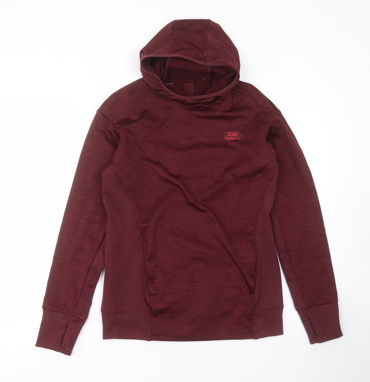 DECATHLON Womens Purple  Polyester Pullover Casual Size 12 Round Neck  - burgundy