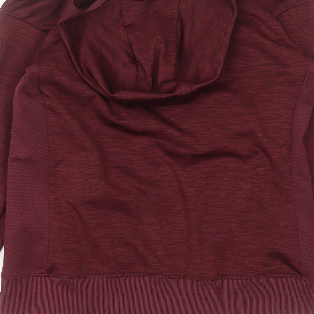 DECATHLON Womens Purple  Polyester Pullover Casual Size 12 Round Neck  - burgundy