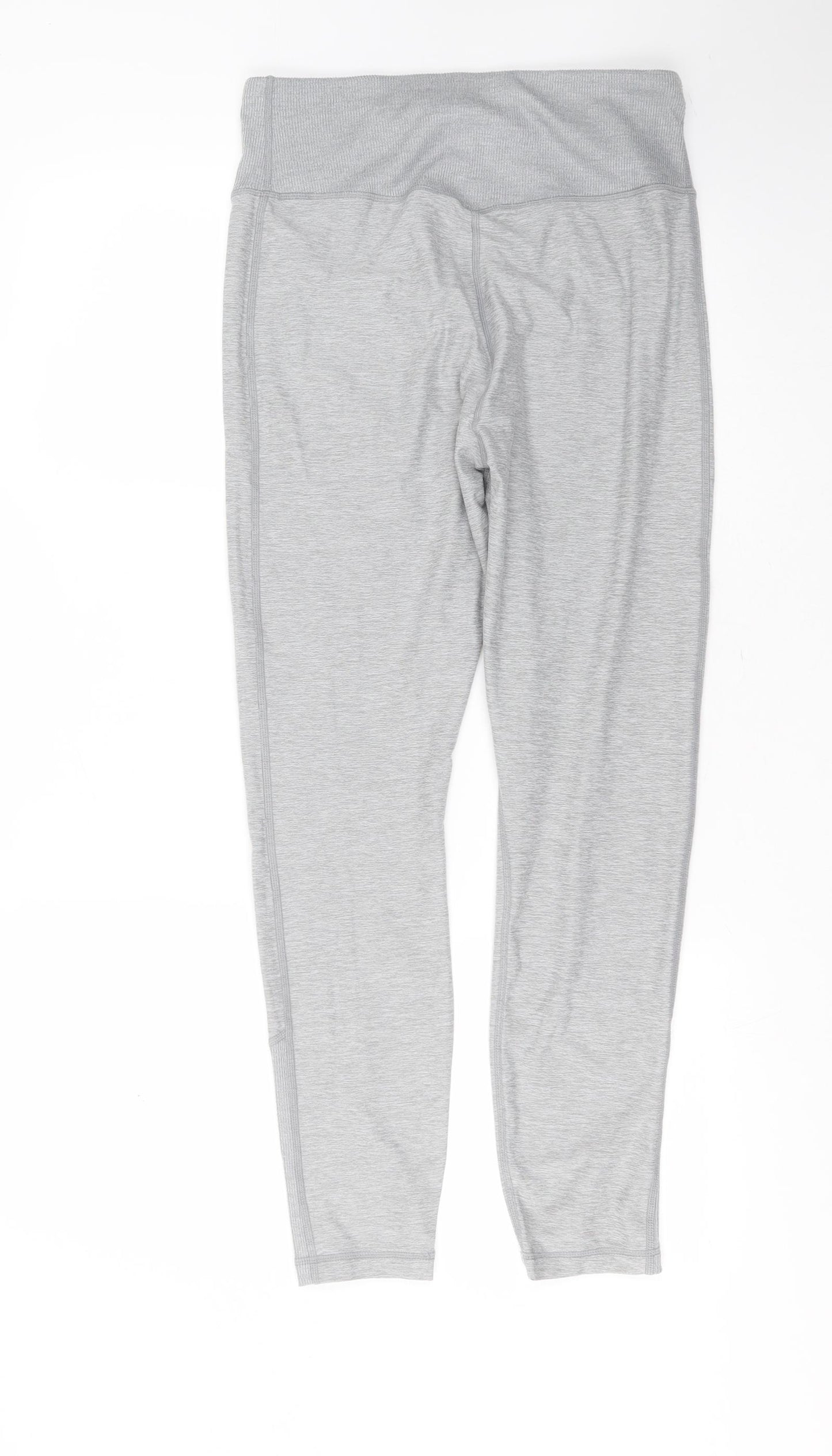 George Womens Grey  Polyester Compression Leggings Size 12 L27 in Extra-Slim