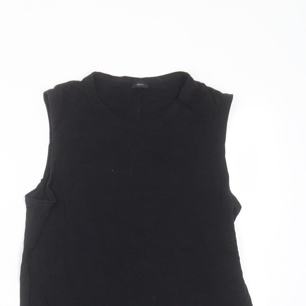 Joseph Womens Black  Lyocell Basic Tank Size S Round Neck