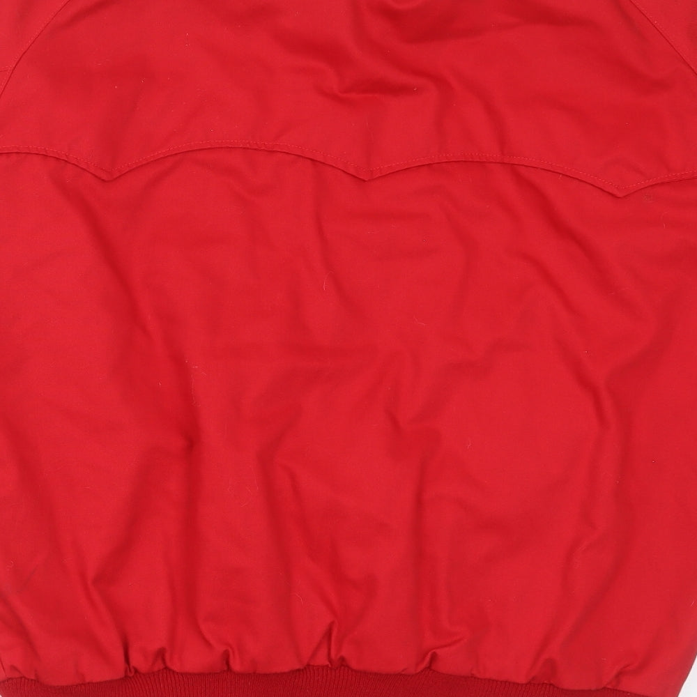 jump the gun Mens Red   Bomber Jacket Jacket Size L  Zip