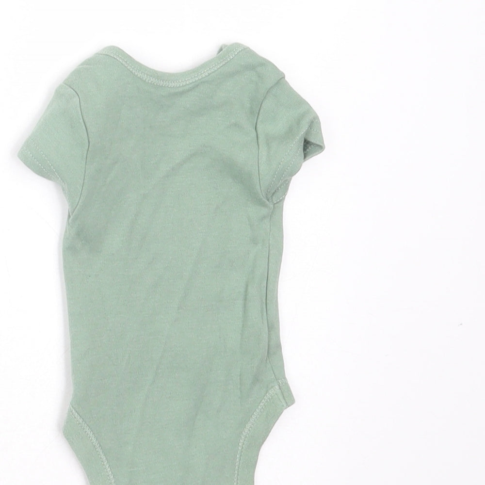 Primark Baby Green  Cotton Babygrow One-Piece Size Newborn   - lion king