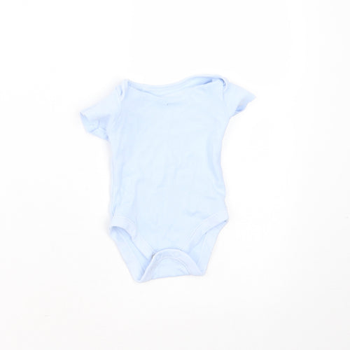 Nutmeg Baby Blue  Cotton Babygrow One-Piece Size Newborn