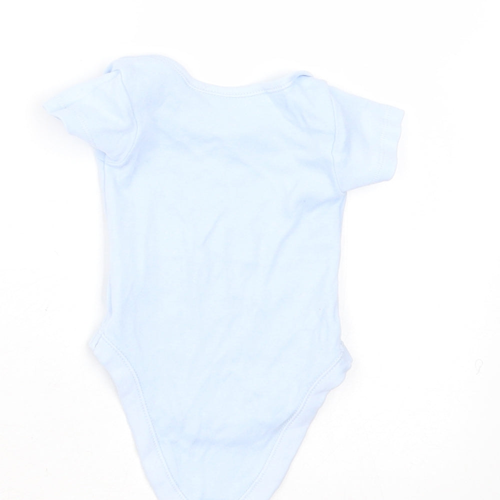 Nutmeg Baby Blue  Cotton Babygrow One-Piece Size Newborn