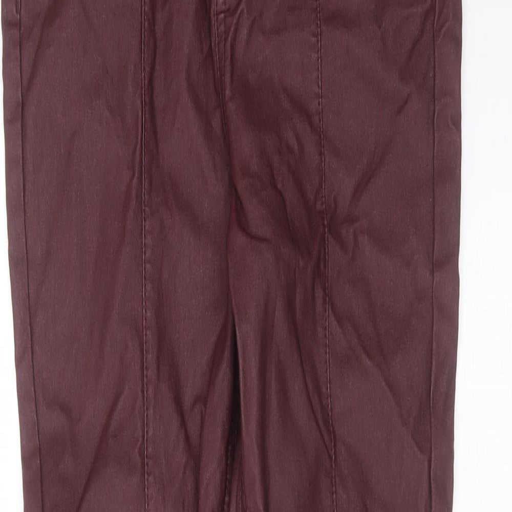 George Girls Purple  Vinyl Skinny Jeans Size 11-12 Years  Extra-Slim
