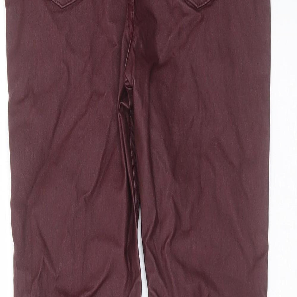 George Girls Purple  Vinyl Skinny Jeans Size 11-12 Years  Extra-Slim
