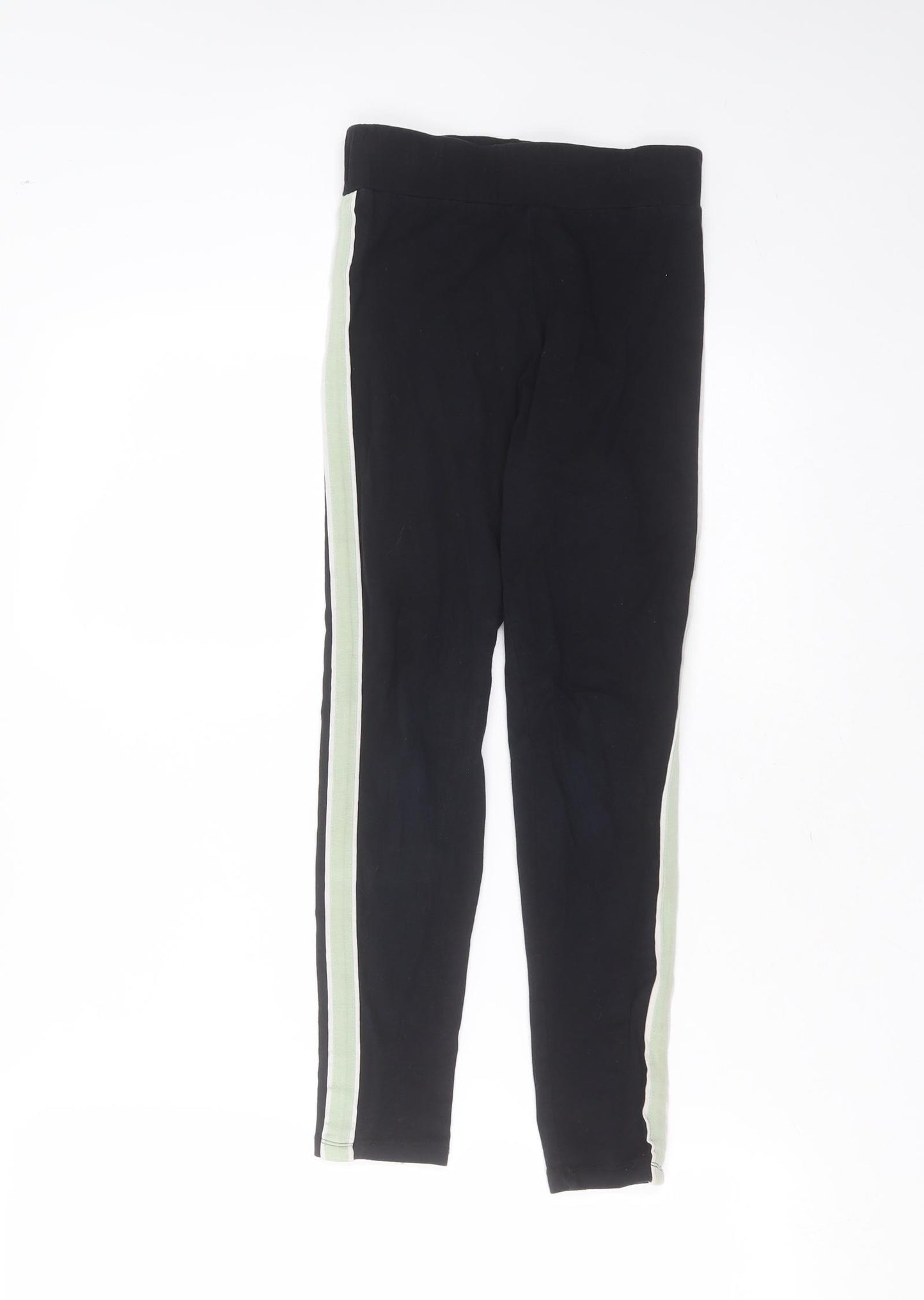 New Look Girls Black  Cotton Carrot Trousers Size 10-11 Years  Extra-Slim  - leggings