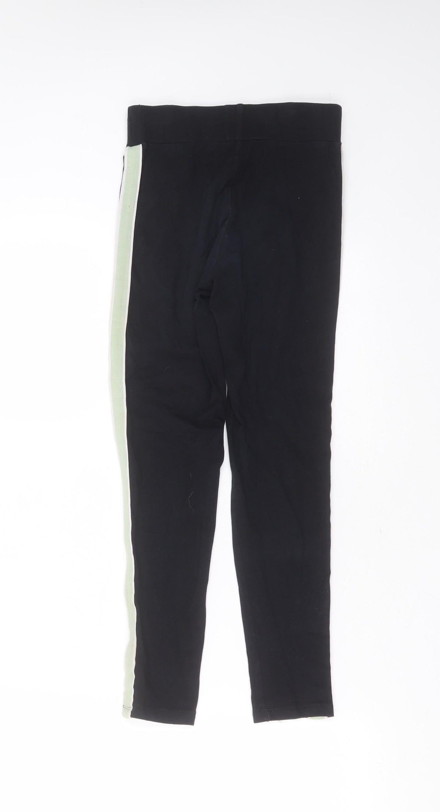 New Look Girls Black  Cotton Carrot Trousers Size 10-11 Years  Extra-Slim  - leggings